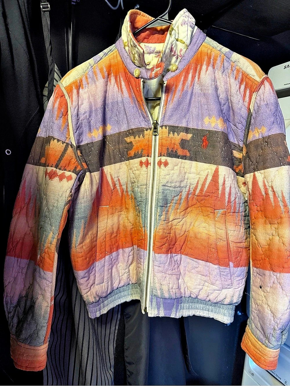 Polo Ralph Lauren Southwestern Sunset Reversible Quilted Jacket